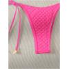 imageVerdusa Womens 2 Piece Triangle Bathing Suit Halter Tops Tie Side Thong Bikini SwimsuitsHot Pink