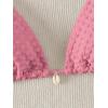 imageVerdusa Womens 2 Piece Triangle Bathing Suit Halter Tops Tie Side Thong Bikini SwimsuitsPink