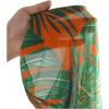 imageVerdusa Womens 3 Piece Swimsuits Tropical Print Halter Bikini Swimsuit with Cover Up PantsGreen Orange