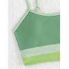 imageVerdusa Girls 2 Piece Colorblock High Waisted Bikini Sets Swimsuit Swimwear Bathing SuitsGreen