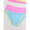 imageVerdusa Girls 2 Piece Colorblock High Waisted Bikini Sets Swimsuit Swimwear Bathing SuitsMulticolor