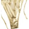 imageVerdusa Womens 2 Piece Bathing Suit Glitter Triangle Top Tie Side Thong Bikini SwimsuitsGold