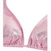 imageVerdusa Womens 2 Piece Bathing Suit Glitter Triangle Top Tie Side Thong Bikini SwimsuitsPink