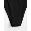 imageVerdusa Womens 2 Piece Triangle Bikini High Cut Bathing Suit SwimsuitBlack
