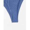 imageVerdusa Womens 2 Piece Triangle Bikini High Cut Bathing Suit SwimsuitBlue