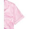 imageVerdusa Womens 2pc Satin Nightwear Button Front Sleepwear Short Sleeve Pajamas SetLight Pink a