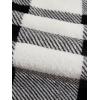 imageVerdusa Womens Buffalo Plaid Print Fuzzy Pajama Pants Loungewear Sleep PantsBlack and White