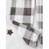 imageVerdusa Womens Buffalo Plaid Print Fuzzy Pajama Pants Loungewear Sleep PantsBrown
