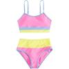 imageVerdusa Girls 2 Piece Colorblock High Waisted Bikini Sets Swimsuit Swimwear Bathing SuitsPink