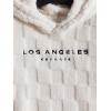 imageVerdusa Mens Fuzzy Pullover Hoodie Long Sleeve Letter Embroidery Hooded SweatshirtBeige