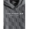 imageVerdusa Mens Fuzzy Pullover Hoodie Long Sleeve Letter Embroidery Hooded SweatshirtDark Grey L