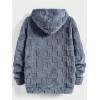 imageVerdusa Mens Fuzzy Pullover Hoodie Long Sleeve Letter Embroidery Hooded SweatshirtDusty Blue