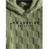imageVerdusa Mens Fuzzy Pullover Hoodie Long Sleeve Letter Embroidery Hooded SweatshirtGreen L