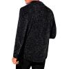 imageVerdusa Mens Glitter Shirts Long Sleeve Collar Button Down Party Shirt TopBlack