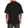 imageVerdusa Mens Oversized Shirts Short Sleeve Loose Fit Casual Solid Basic Tee TopsBlack