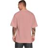 imageVerdusa Mens Oversized Shirts Short Sleeve Loose Fit Casual Solid Basic Tee TopsPink
