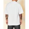 imageVerdusa Mens Oversized Shirts Short Sleeve Loose Fit Casual Solid Basic Tee TopsWhite