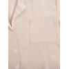 imageVerdusa Womens 2 Piece Lounge Sets Cute Linen Pajama Set Ruffled Sleeve Shirt and Shorts ApricotApricot