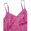 imageVerdusa Womens 4 Piece Satin Cami Top and Shorts Pants Nightwear Pajama SetLeopard Hot Pink