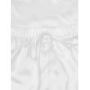 imageVerdusa Womens 4 Piece Satin Cami Top and Shorts Pants Nightwear Pajama SetWhite