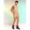 imageVerdusa Mens 2 Piece Metallic Outfit Sleeveless Tank Top and Short Tracksuit SetsGold