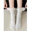 imageVerdusa Womens 3 Pairs Textured Ankle Socks Ruffle Frilly Cute SocksMulticolor