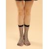 imageVerdusa Womens 4 Pairs Sheer Fishnet Stockings High Waist Lace Mesh TightsBlack