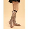 imageVerdusa Womens 4 Pairs Sheer Fishnet Stockings High Waist Lace Mesh TightsBlack