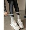 imageVerdusa Womens 6 Pairs Stripes Ankle Socks Casual Sporty Calf SocksMulticolor a