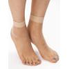 imageVerdusa Womens Fishnet Floral Lace Transparent SocksApricot