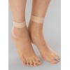 imageVerdusa Womens Fishnet Floral Lace Transparent SocksApricot