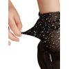 imageVerdusa Womens Fishnet Floral Lace Transparent SocksBlack
