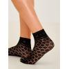 imageVerdusa Womens Fishnet Floral Lace Transparent SocksFishnet Black