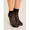 imageVerdusa Womens Fishnet Floral Lace Transparent SocksFishnet Black