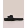 imageVerdusa Womens Square Open Toe Flat Sandals Slip On Slide SandalsBlack