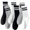 imageVerdusa Womens 6 Pairs Stripes Ankle Socks Casual Sporty Calf SocksMulticolor a