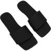 imageVerdusa Womens Square Open Toe Flat Sandals Slip On Slide SandalsBlack