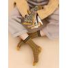 imageVerdusa Womens 5 Pairs Casual Breathable Knit Socks Warm Winter Crew Socks