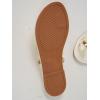 imageVerdusa Womens Metallic Open Toe Thong Sandals Summer Strappy Flat SandalsBeige
