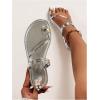 imageVerdusa Womens Metallic Open Toe Thong Sandals Summer Strappy Flat SandalsSilver