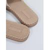 imageVerdusa Womens Open Toe Flat Sandals Bow Knot Slides Leather Summer SlippersBeige Rib