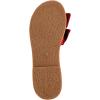 imageVerdusa Womens Open Toe Flat Sandals Bow Knot Slides Leather Summer SlippersRed