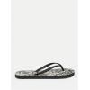 imageVerdusa Womens TStrap Thong Flat Sandals Square Toe Slip On Flip FlopsBlack3