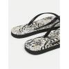 imageVerdusa Womens TStrap Thong Flat Sandals Square Toe Slip On Flip FlopsBlack3