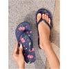 imageVerdusa Womens TStrap Thong Flat Sandals Square Toe Slip On Flip FlopsCherry Blue