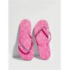 imageVerdusa Womens TStrap Thong Flat Sandals Square Toe Slip On Flip FlopsHot Pink