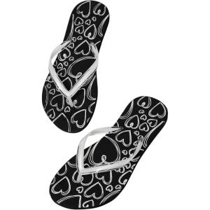 imageVerdusa Womens TStrap Thong Flat Sandals Square Toe Slip On Flip FlopsBlack2
