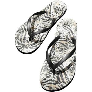 imageVerdusa Womens TStrap Thong Flat Sandals Square Toe Slip On Flip FlopsBlack3