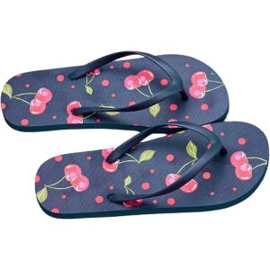 imageVerdusa Womens TStrap Thong Flat Sandals Square Toe Slip On Flip FlopsCherry Blue