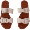 imageVerdusa Womens Buckle Sandals Summer Slides Open Toe Beach Outdoor Sandal ShoesBeige Brown
